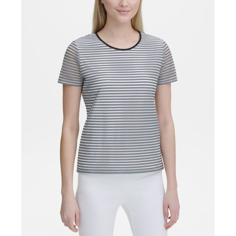 Calvin Klein Sheer Stripe Top